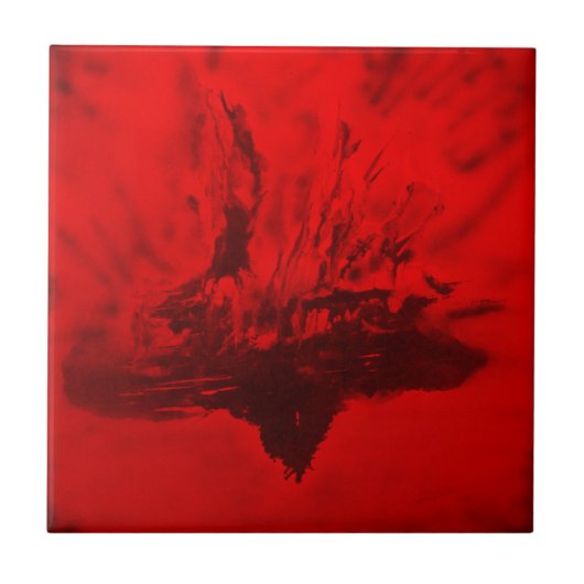 Carreau Tuile en hausse de Phoenix pour le décor, trépied, (Devant)