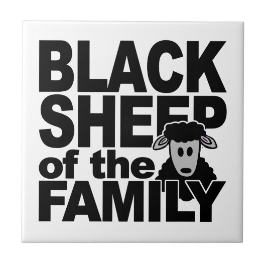 Carreau Tuile en MOUTON NOIR (Devant)