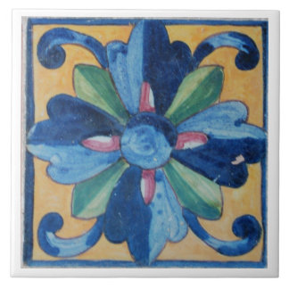 Carreau Tuile espagnole de conception de fleur