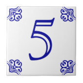 Carreau Tuile espagnole de numéro de maison (Devant)