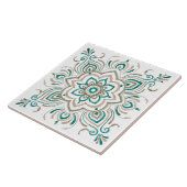 Carreau Tuile espagnole vintage turquoise (Côté)