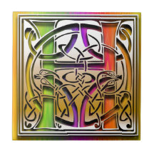 Tuile faite sur commande de monogramme