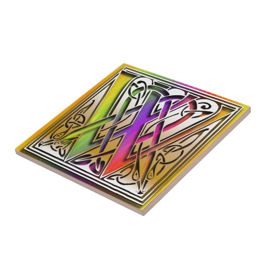 Carreau Tuile faite sur commande de monogramme (Côté)