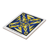 Carreau Tuile géométrique de mandala (Côté)