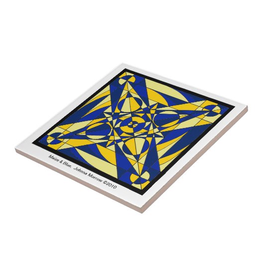 Carreau Tuile géométrique de mandala (Côté)