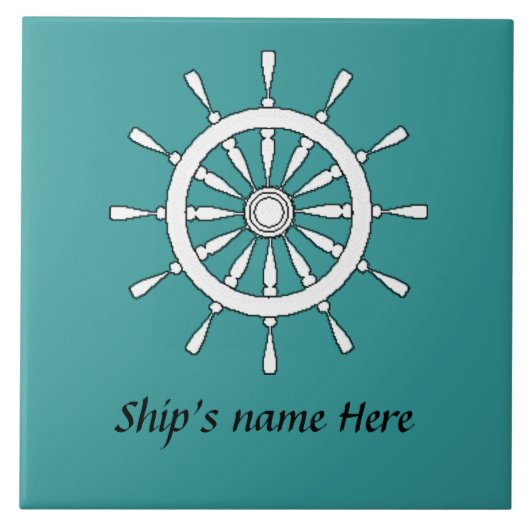 Carreau Tuile - Helm avec nom d'expédition (Devant)