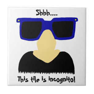 Carreau Tuile Incognito Mustache & Verres