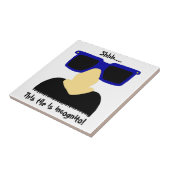 Carreau Tuile Incognito Mustache & Verres (Côté)