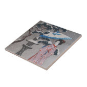 Carreau Tuile japonaise de geisha (Côté)