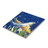 Carreau tuile japonaise d'étang de koi (Côté)