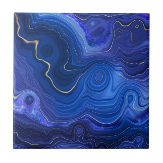 Carreau Tuile Lapis Lazuli (Devant)