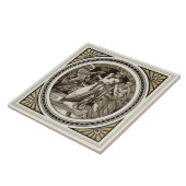Carreau Tuile littéraire Repro Minton Shakespeare Macbeth (Côté)