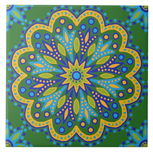 Carreau Tuile marocaine (Devant)