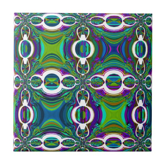 Carreau Tuile marocaine abstraite de conception (Devant)