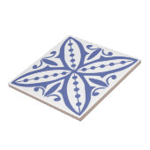 Carreau Tuile marocaine bleue 8 (Côté)