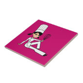 Carreau Tuile mignonne de bande dessinée (Côté)