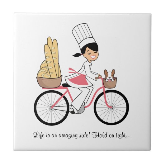 Carreau Tuile mignonne de bande dessinée (Devant)