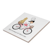 Carreau Tuile mignonne de bande dessinée (Côté)