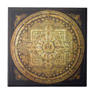 Carreau Tuile Mille-Armée de mandala d'Avalokiteshvara