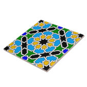 Carreau Tuile motif géométrique islamique (Côté)