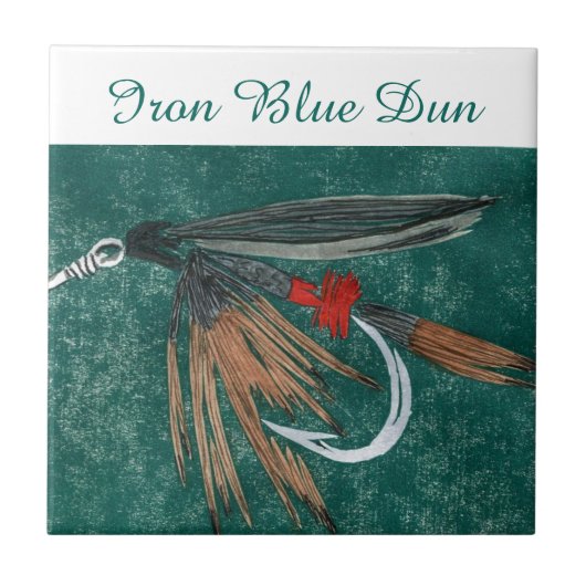 Carreau Tuile mouillée "Iron Blue Dun". (Devant)