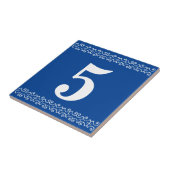 Carreau Tuile Numéro de maison victorienne (Côté)