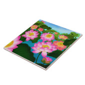 Carreau Tuile orientale de jardin de Lotus (Côté)