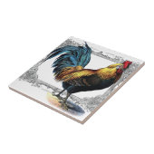 Carreau tuile ou trépied de coq (Côté)