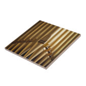 Carreau Tuile ou trépied de tuyaux d'organe (Côté)