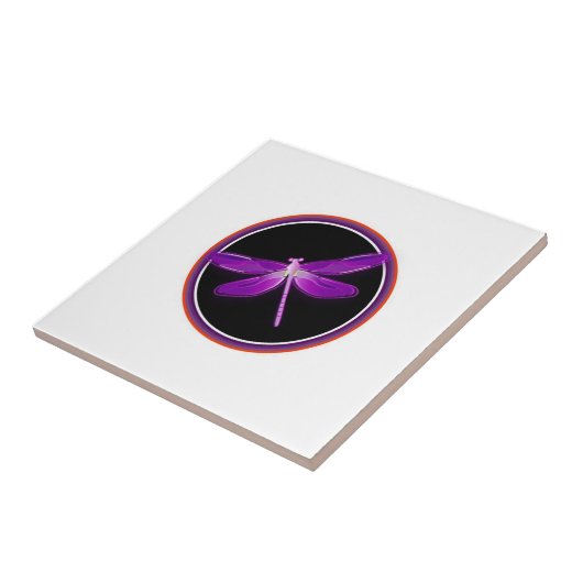 Carreau tuile ou trivette de libellule (Côté)