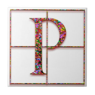 Carreau Tuile P Trajanus Red Custom Monogram