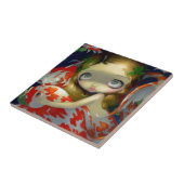 Carreau Tuile "parmi Koi" (Côté)