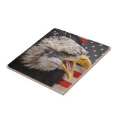 Carreau Tuile patriotique d'image d'Eagle (Côté)
