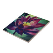 Carreau Tuile photo de dessin de Lotus pourpre (Côté)