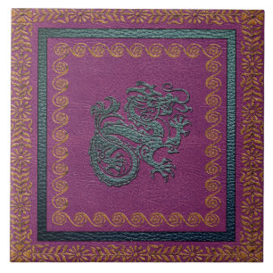 Carreau Tuile photo en céramique Jade Dragon (6" X 6")