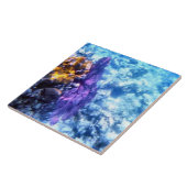 Carreau Tuile pourpre de fan de mer (Côté)