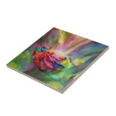 Carreau Tuile rose de beaux-arts de guérison (Côté)