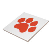 Carreau Tuile rouge Empreinte de patte (Côté)