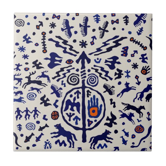 Carreau Tuile Shaman Ritual Talisman (Devant)