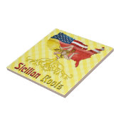 Carreau Tuile sicilienne américaine de racines (Côté)