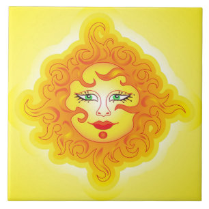 Carreau Tuile Sun abstrait