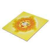 Carreau Tuile Sun abstrait (Côté)