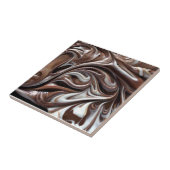 Carreau tuile tourbillon de chocolat (Côté)
