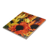 Carreau Tuile, tournesols # 1 (Côté)