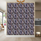 Carreau Tuile tranchée de la géode Améthyste violet et bla