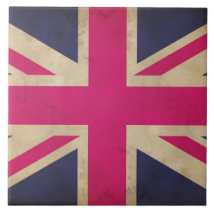 Carreau Tuile/trépied de drapeau d'Union Jack