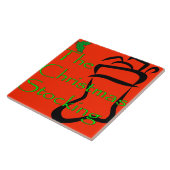 Carreau Tuile/trépied de logo de bas de Noël (Côté)