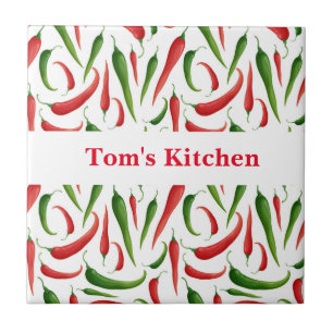 Carreau Tuile Trivet de Poivres de Nom Personnalisé