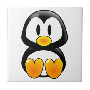Carreau tuile tux de pingouin pour bébé
