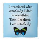 Carreau Tuile Verse Papillon (Devant)